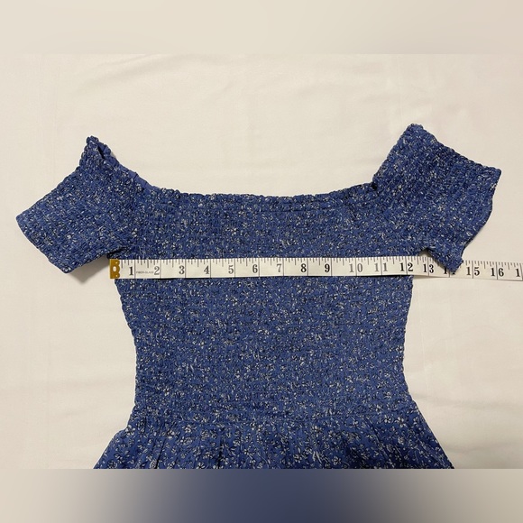 Abercrombie & Fitch Smocked Off-The-Shoulder Mini Dress - Picture 7 of 11